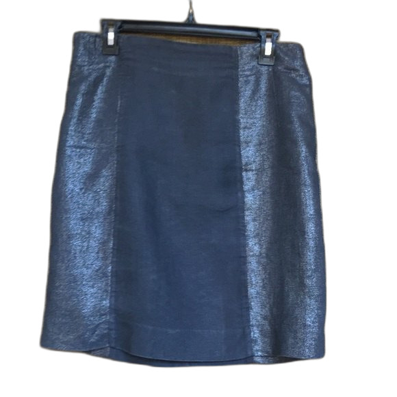 Go International 100% linen mini skirt with metallic effect - Picture 1 of 4